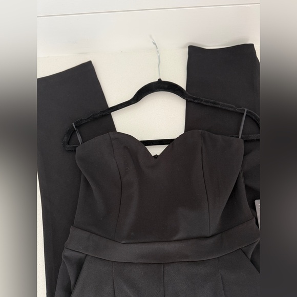 NWT-Express, Black Strapless~ Corset Jumpsuit, Size 8 - Picture 2 of 15